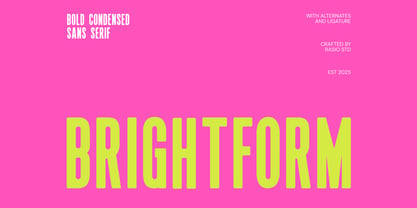 Brightform Font Poster 1