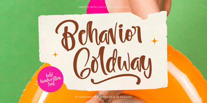 Behavior Goldway Font Poster 1
