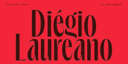 K73 Balcher Font Poster 4