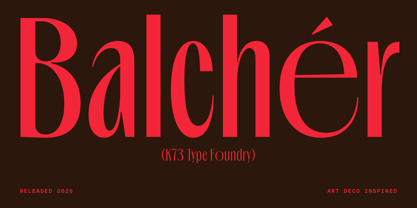 K73 Balcher Font Poster 1