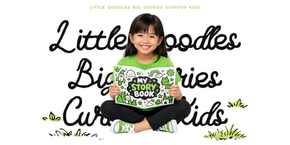Floweey Doodle Font Poster 4