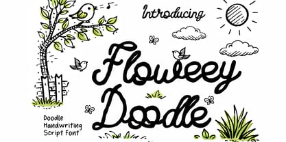 Floweey Doodle Font Poster 1