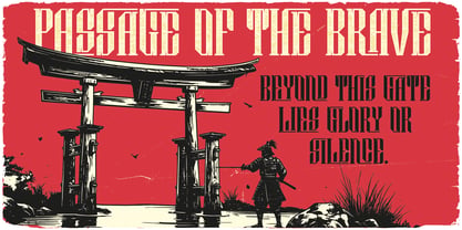 Ashigaru Font Poster 2