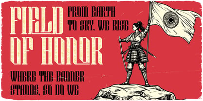Ashigaru Font Poster 6