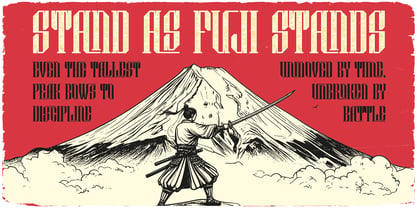 Ashigaru Font Poster 4