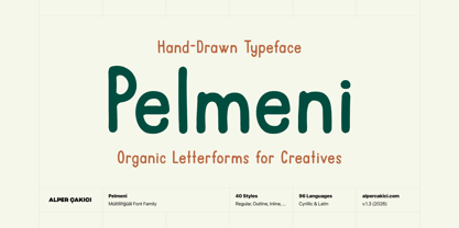 Pelmeni Font Poster 1