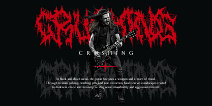 Death Spire Font Poster 2