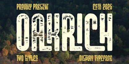 Oakrich Font Poster 1