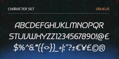 Arveus Font Poster 3