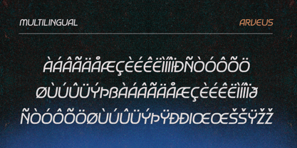 Arveus Font Poster 4