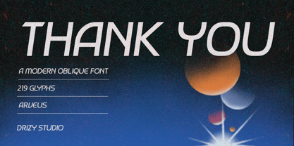 Arveus Font Poster 9