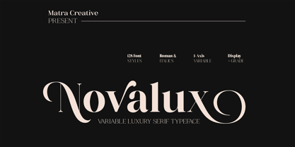 Novalux Font Poster 1