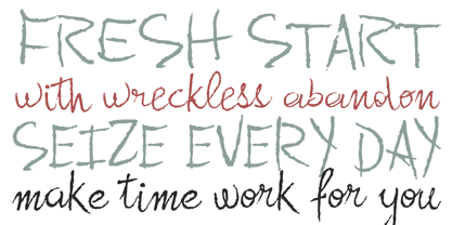 Gladly Mailed Font Poster 2