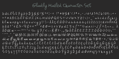 Gladly Mailed Font Poster 5