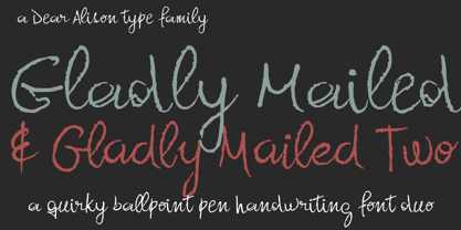 Gladly Mailed Font Poster 1