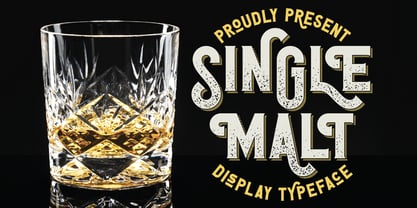 Single Malt Font Poster 1