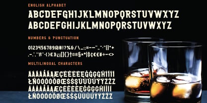 Single Malt Font Poster 3