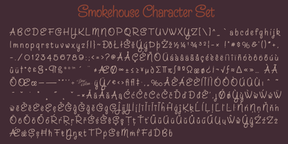 Smokehouse Font Poster 5