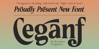 Ceganf Font Poster 1