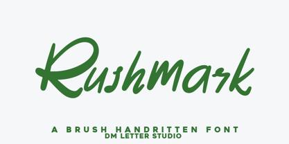 Rushmark Font Poster 1