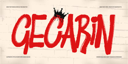 Gecarin Font Poster 1