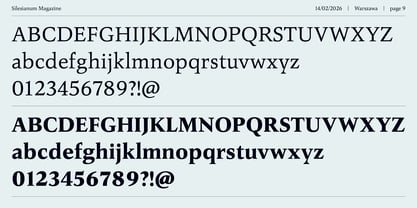 Silesianum Font Poster 9