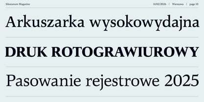 Silesianum Font Poster 10
