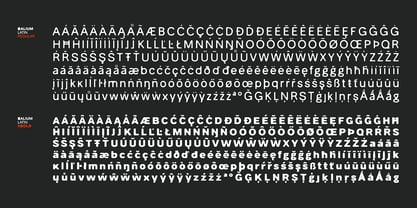 Balium Blur Font Poster 10