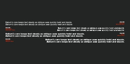 Balium Blur Font Poster 13