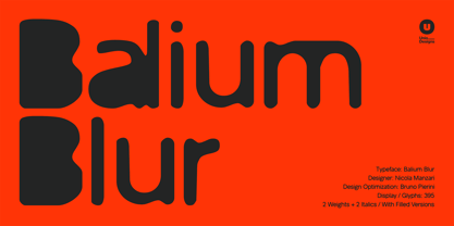 Balium Blur Font Poster 1