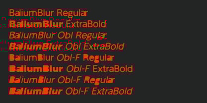 Balium Blur Font Poster 3