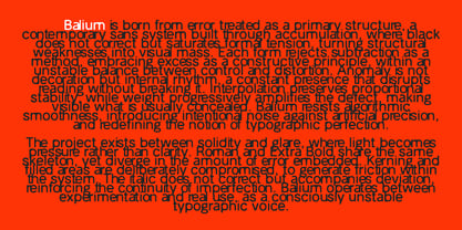 Balium Blur Font Poster 5