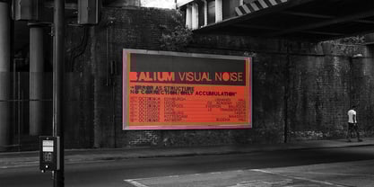 Balium Blur Font Poster 6