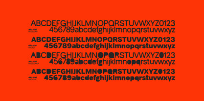 Balium Blur Font Poster 8