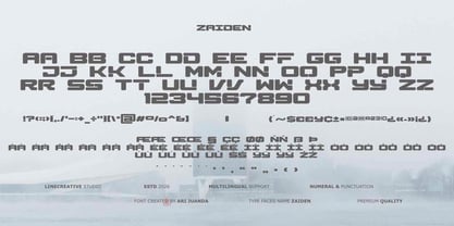 Zaiden Font Poster 6