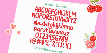 Cherry Shine Font Poster 9