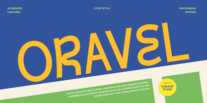 Oravel Font Poster 1