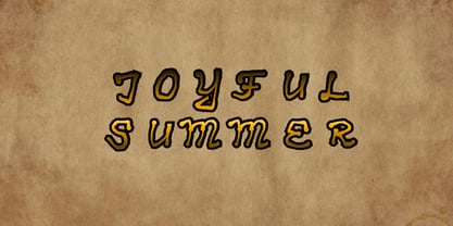 Joyful Summer Font Poster 3