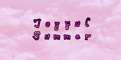 Joyful Summer Font Poster 1