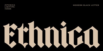 Ethnica Font Poster 1