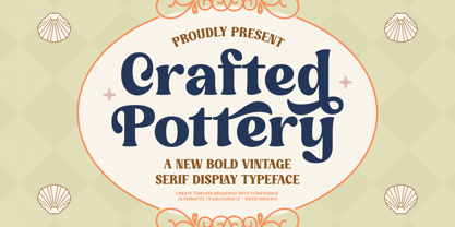 Crafted Pottery Font Poster 1