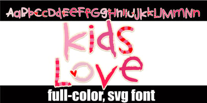 Kids Color Font Poster 2