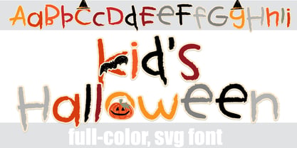 Kids Color Font Poster 13