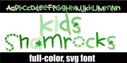 Kids Color Font Poster 3