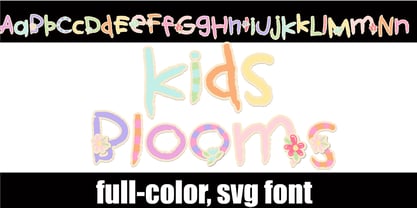 Kids Color Font Poster 6