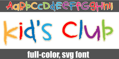 Kids Color Font Poster 9