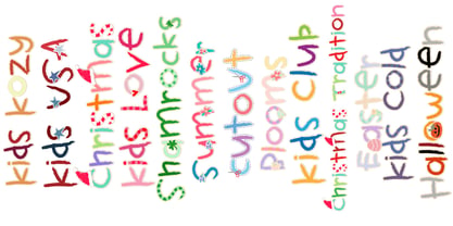 Kids Color Font Poster 1