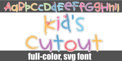 Kids Color Font Poster 11