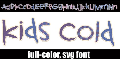 Kids Color Font Poster 10