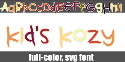 Kids Color Font Poster 14